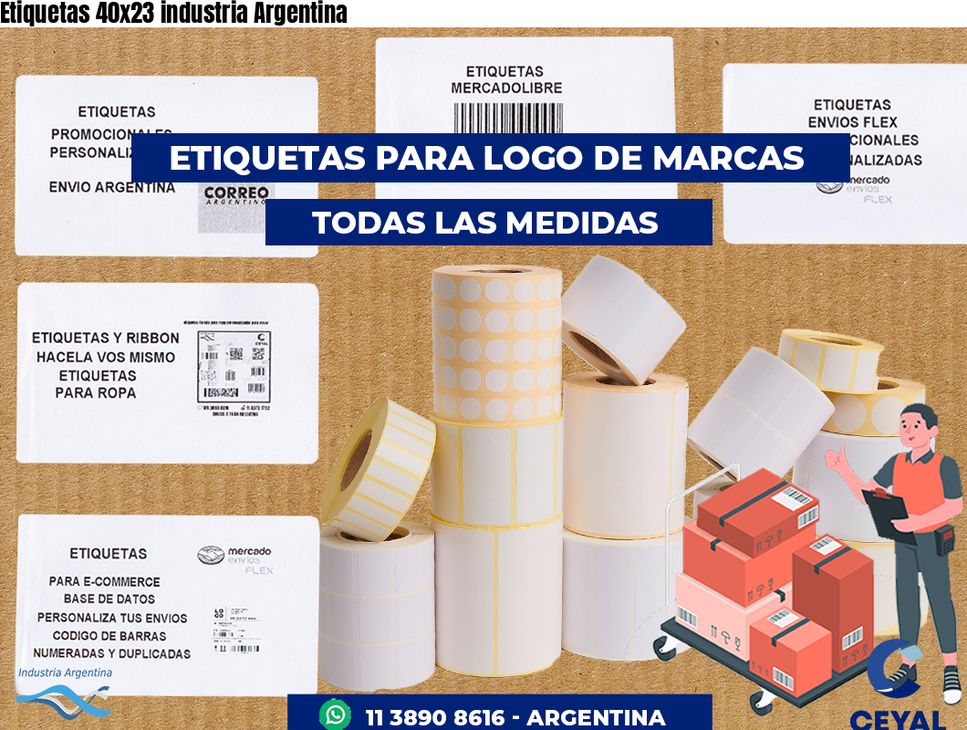 Etiquetas 40x23 industria Argentina