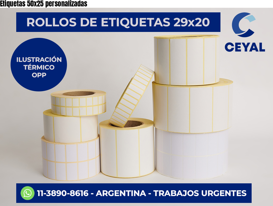 Etiquetas 50x25 personalizadas