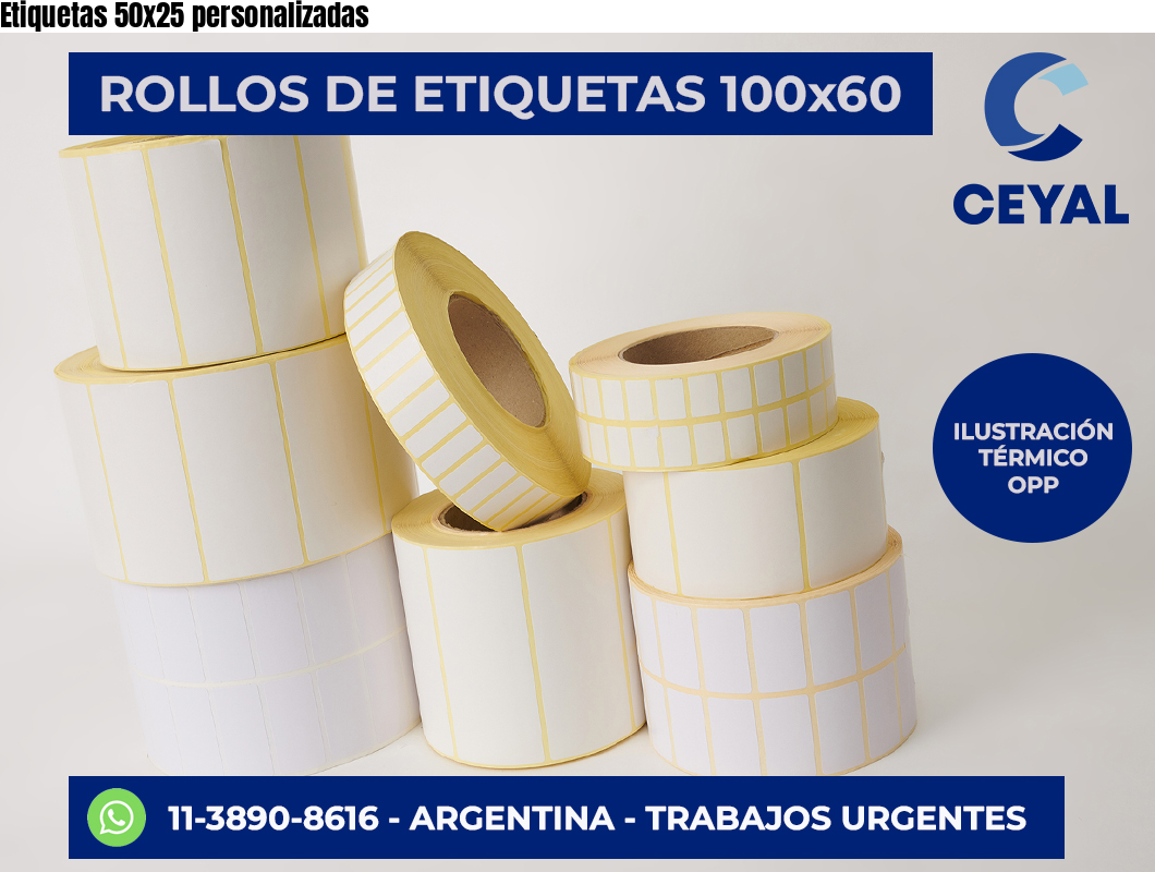 Etiquetas 50×25 personalizadas