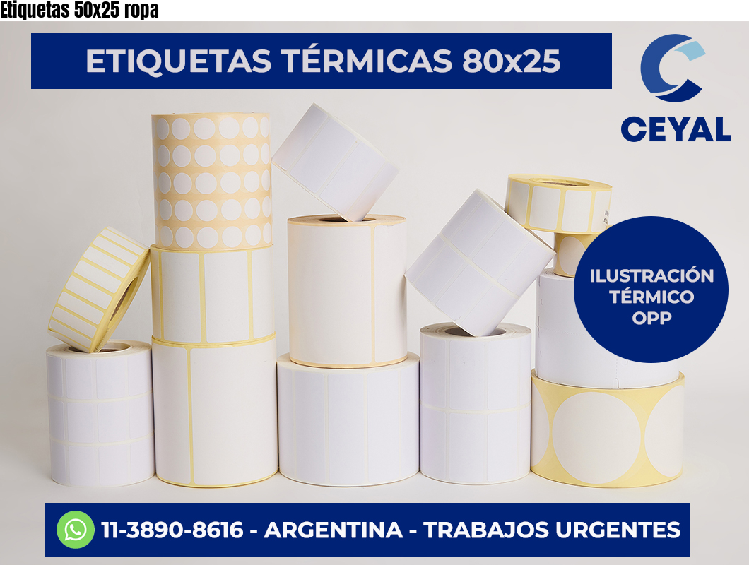 Etiquetas 50×25 ropa