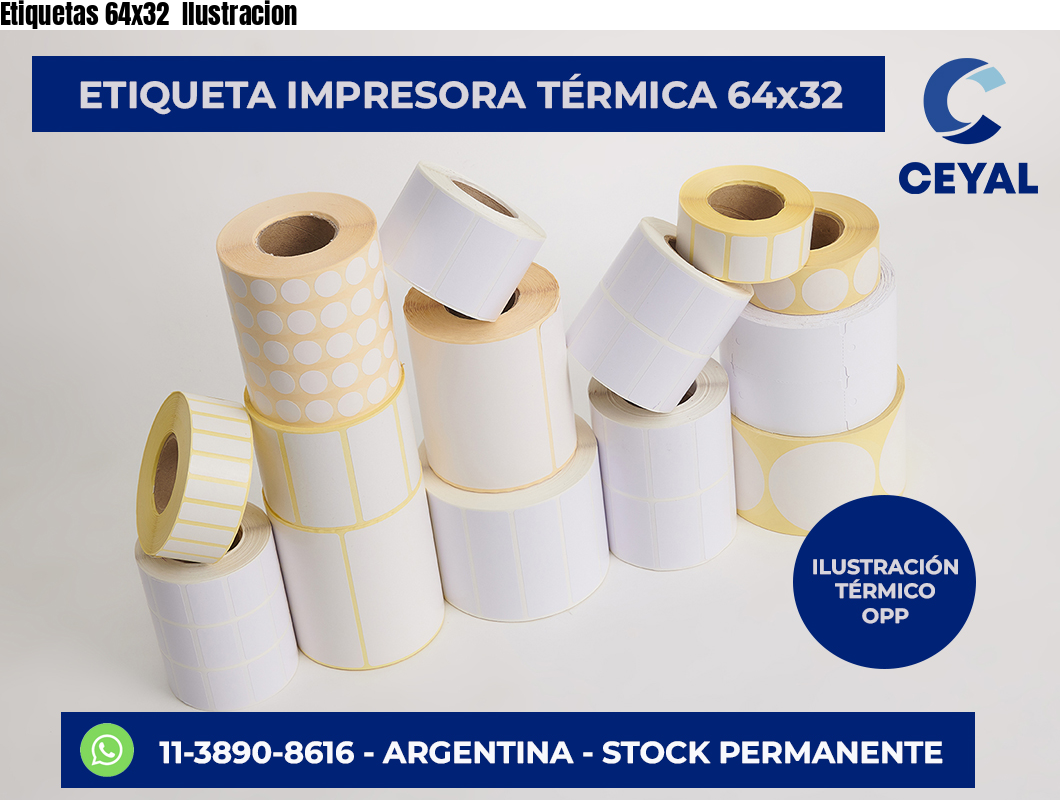 Etiquetas 64×32  Ilustracion