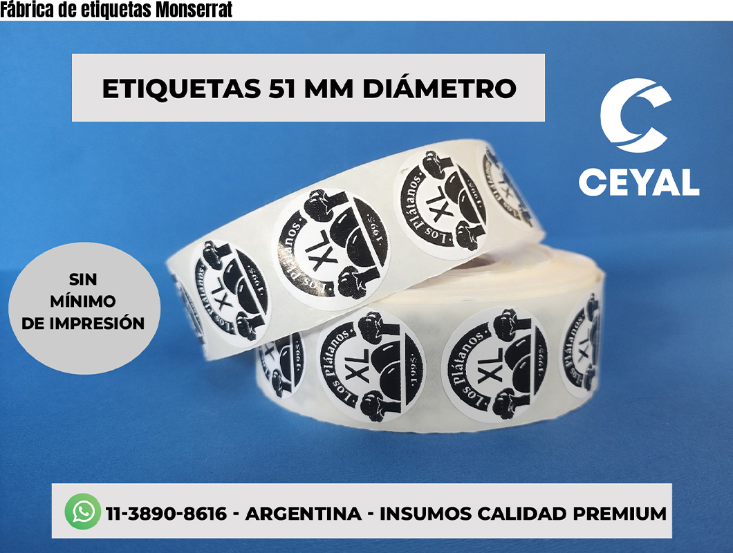 Fábrica de etiquetas Monserrat