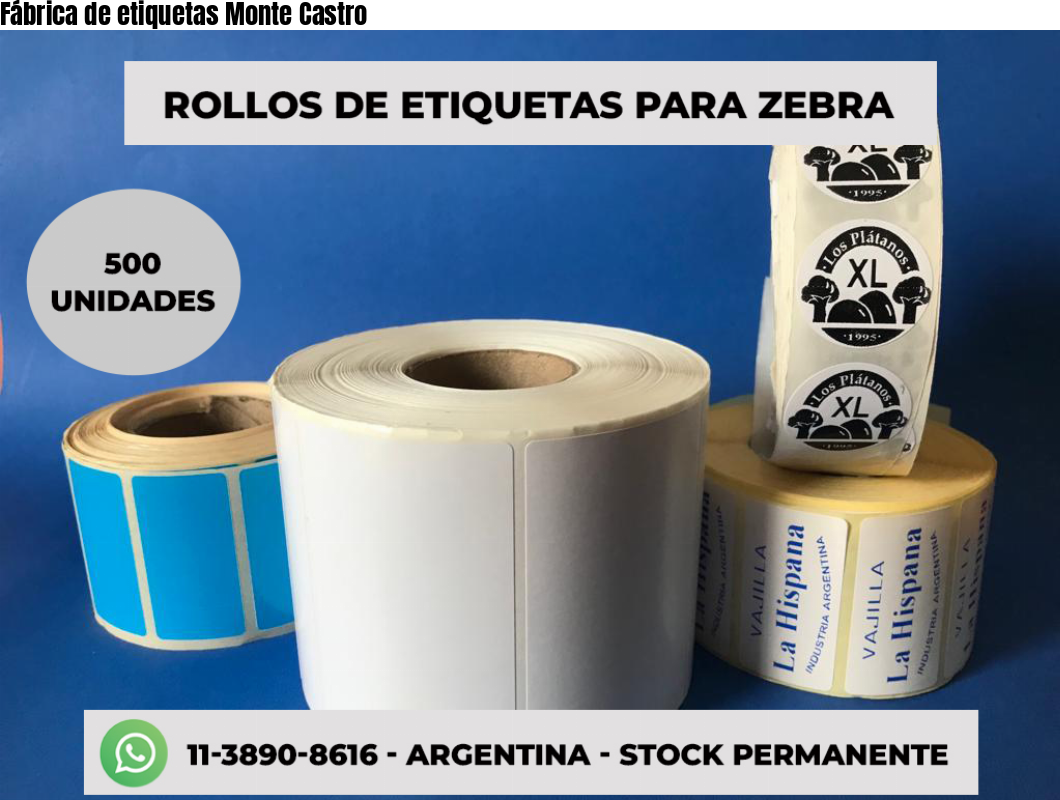 Fábrica de etiquetas Monte Castro