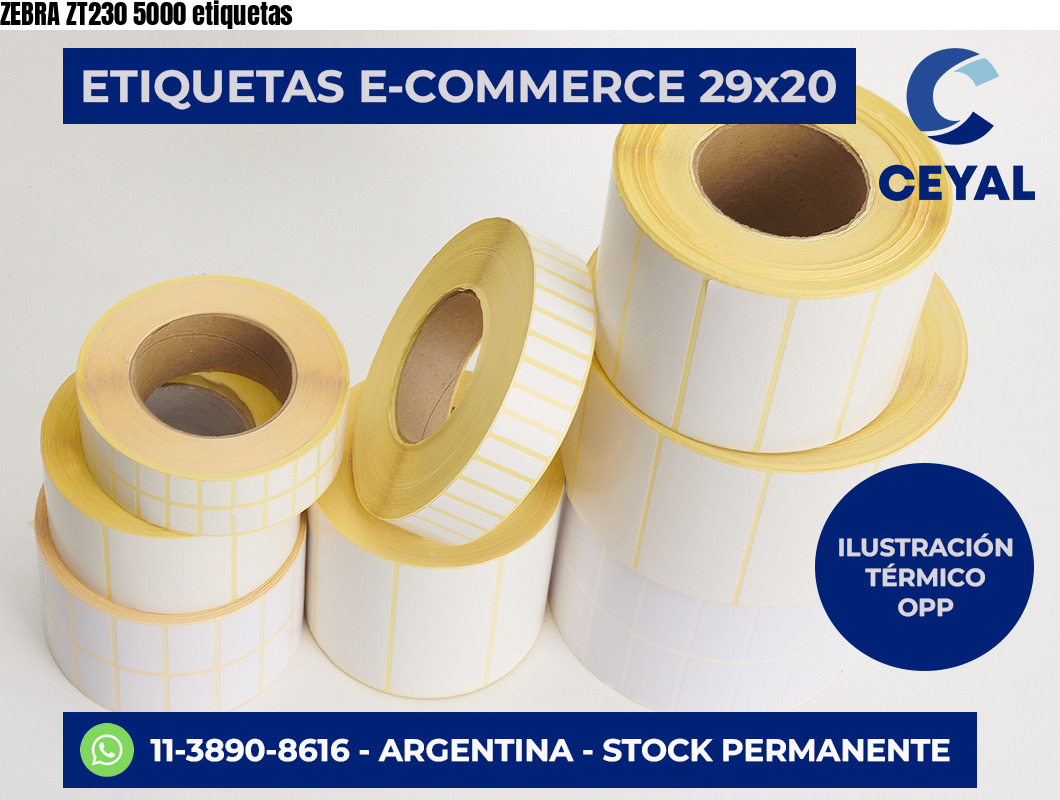 ZEBRA ZT230 5000 etiquetas