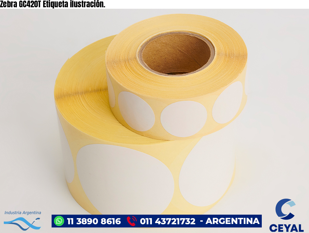 Zebra GC420T Etiqueta ilustración.