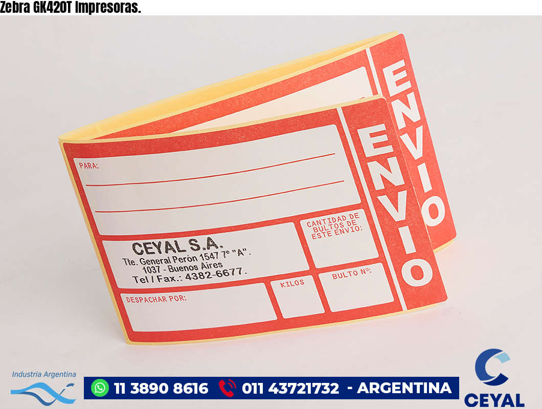 Zebra GK420T Impresoras.