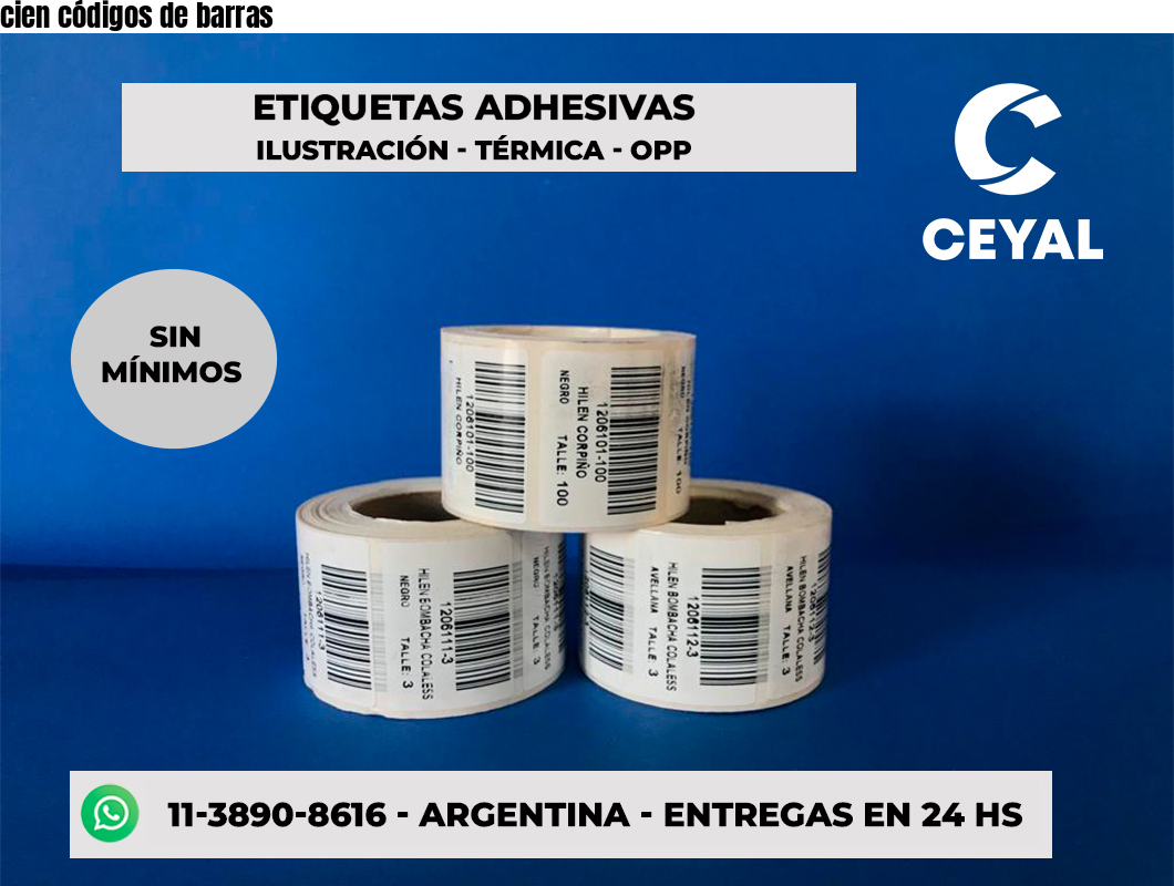 cien códigos de barras
