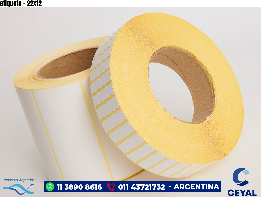etiqueta - 22x12