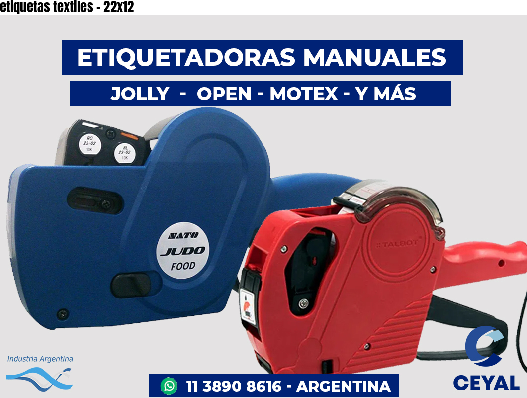 etiquetas textiles - 22x12