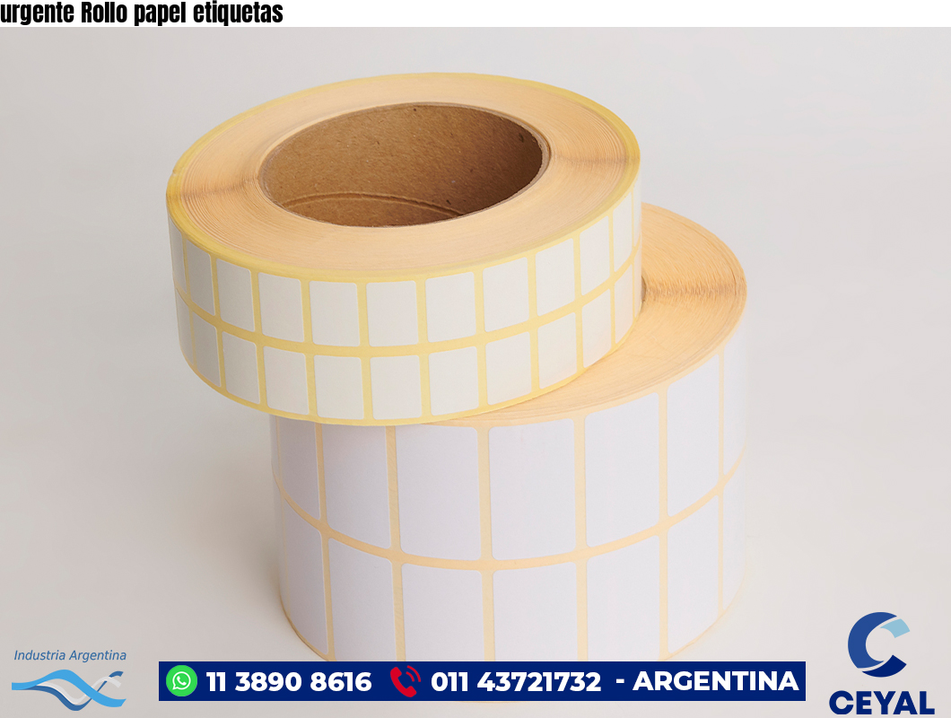 urgente Rollo papel etiquetas