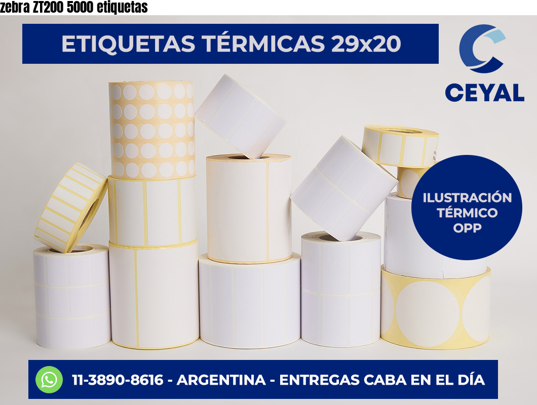 zebra ZT200 5000 etiquetas