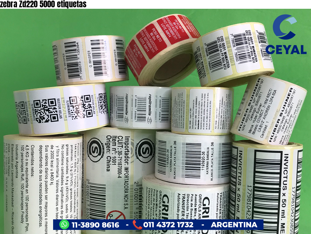 zebra Zd220 5000 etiquetas