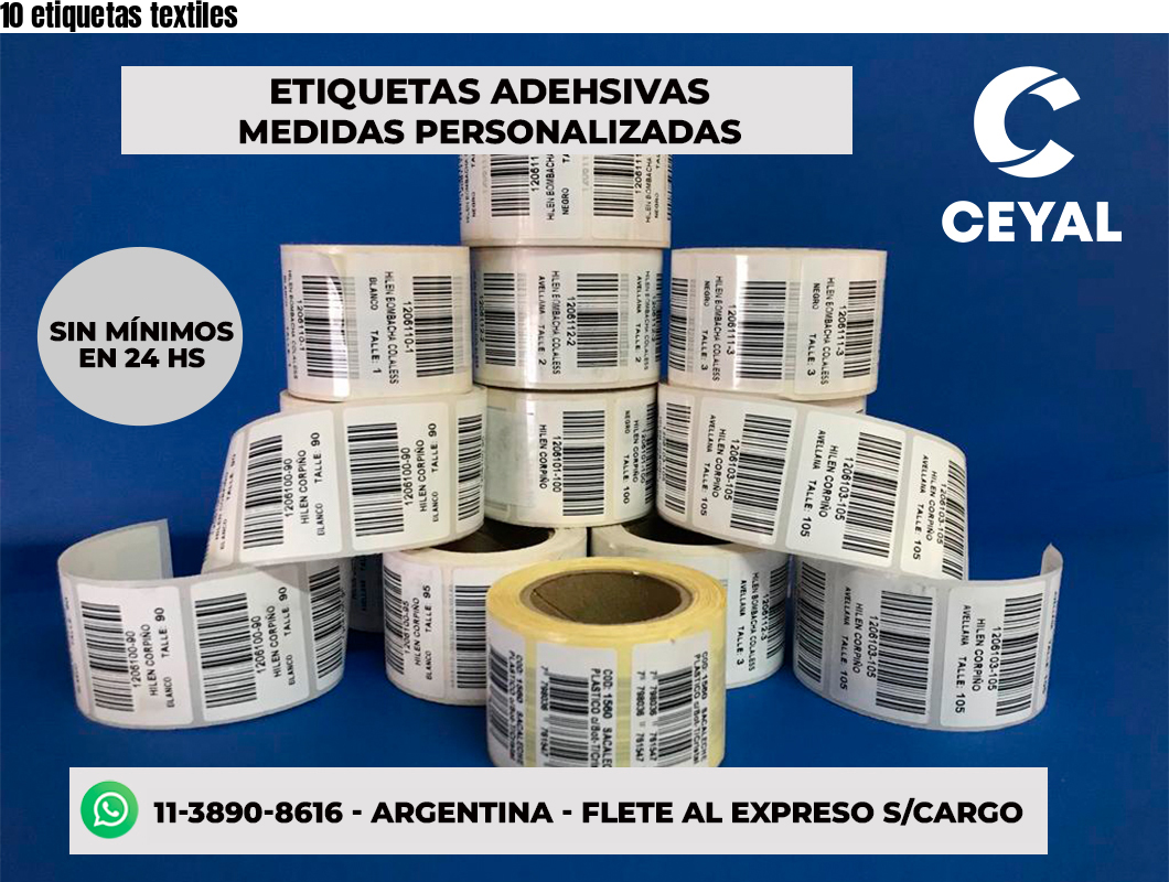 10 etiquetas textiles