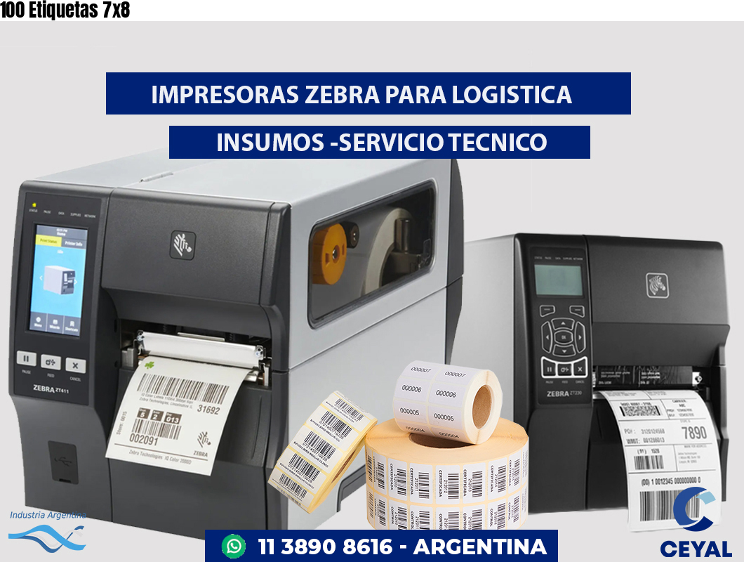 100 Etiquetas 7x8