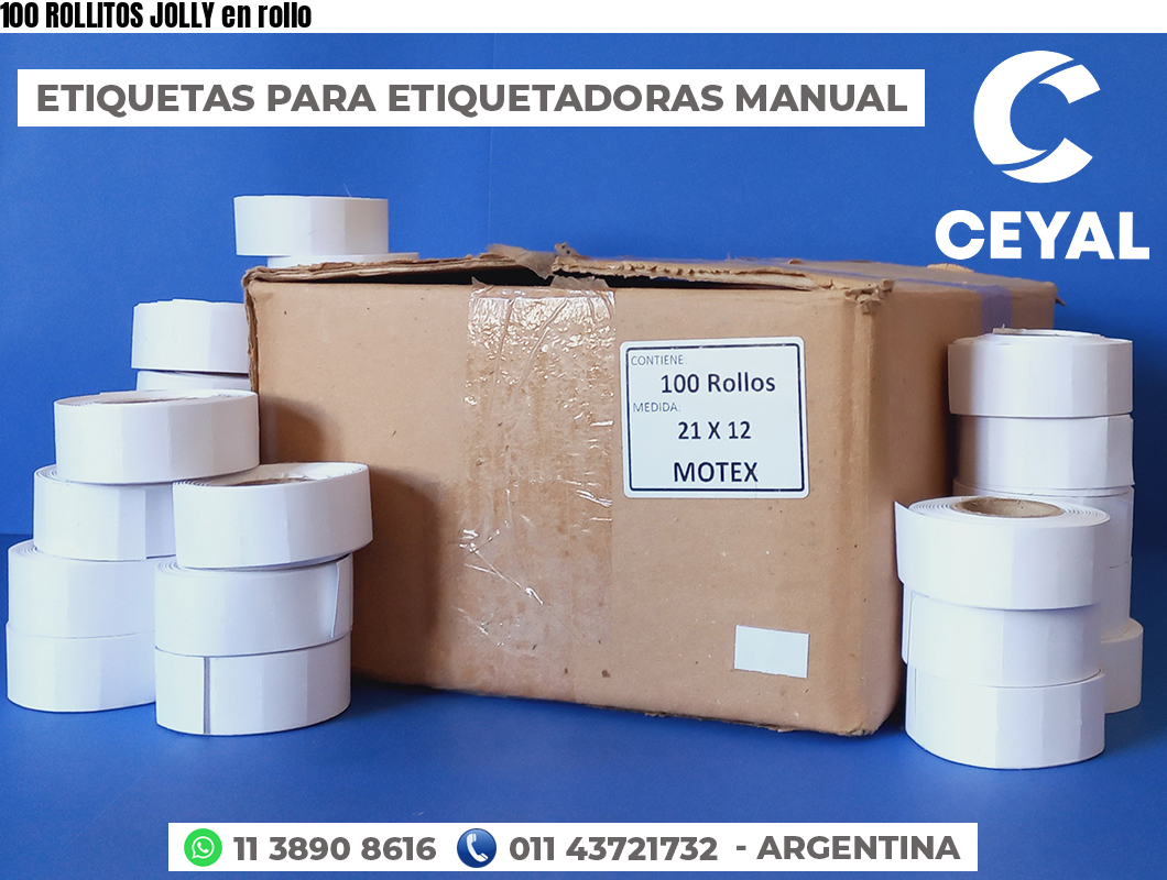 100 ROLLITOS JOLLY en rollo