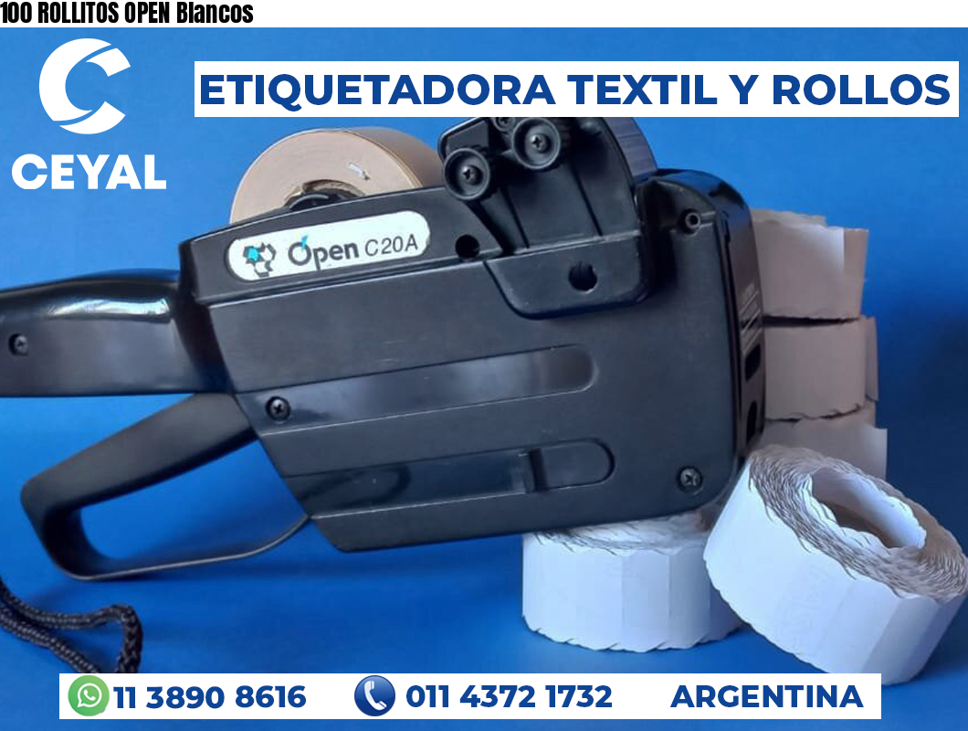 100 ROLLITOS OPEN Blancos