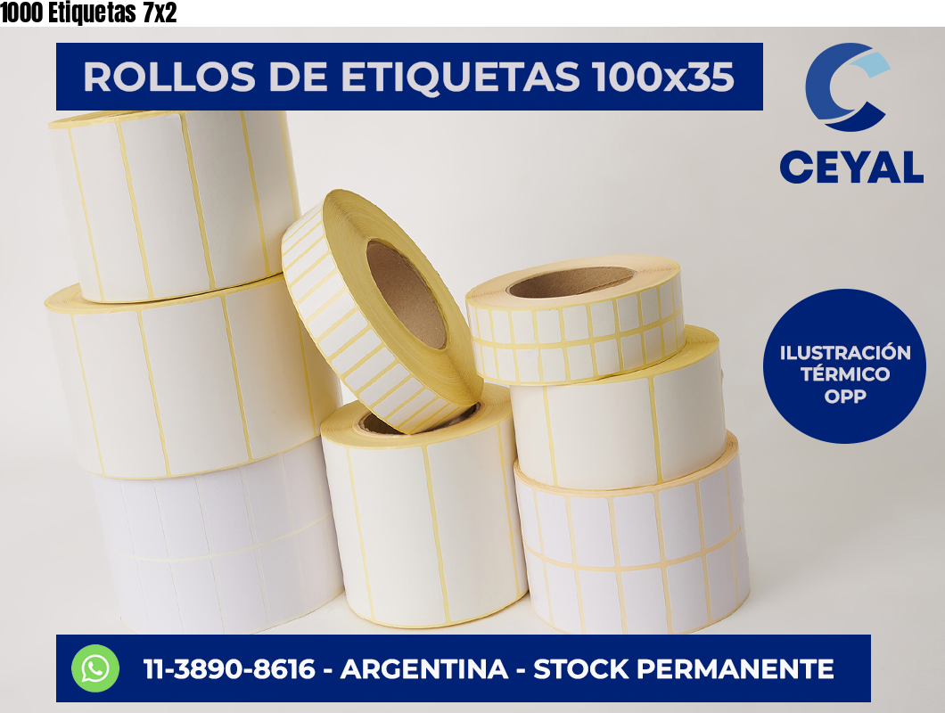 1000 Etiquetas 7×2