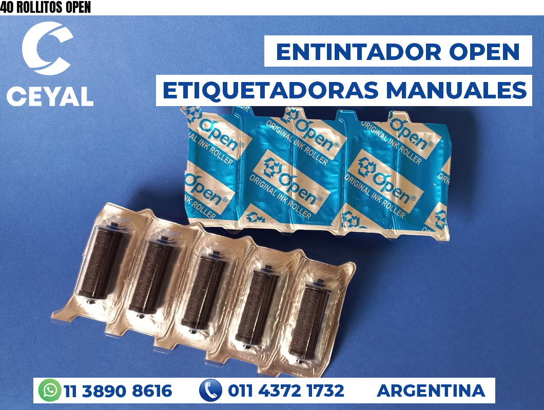 40 ROLLITOS OPEN