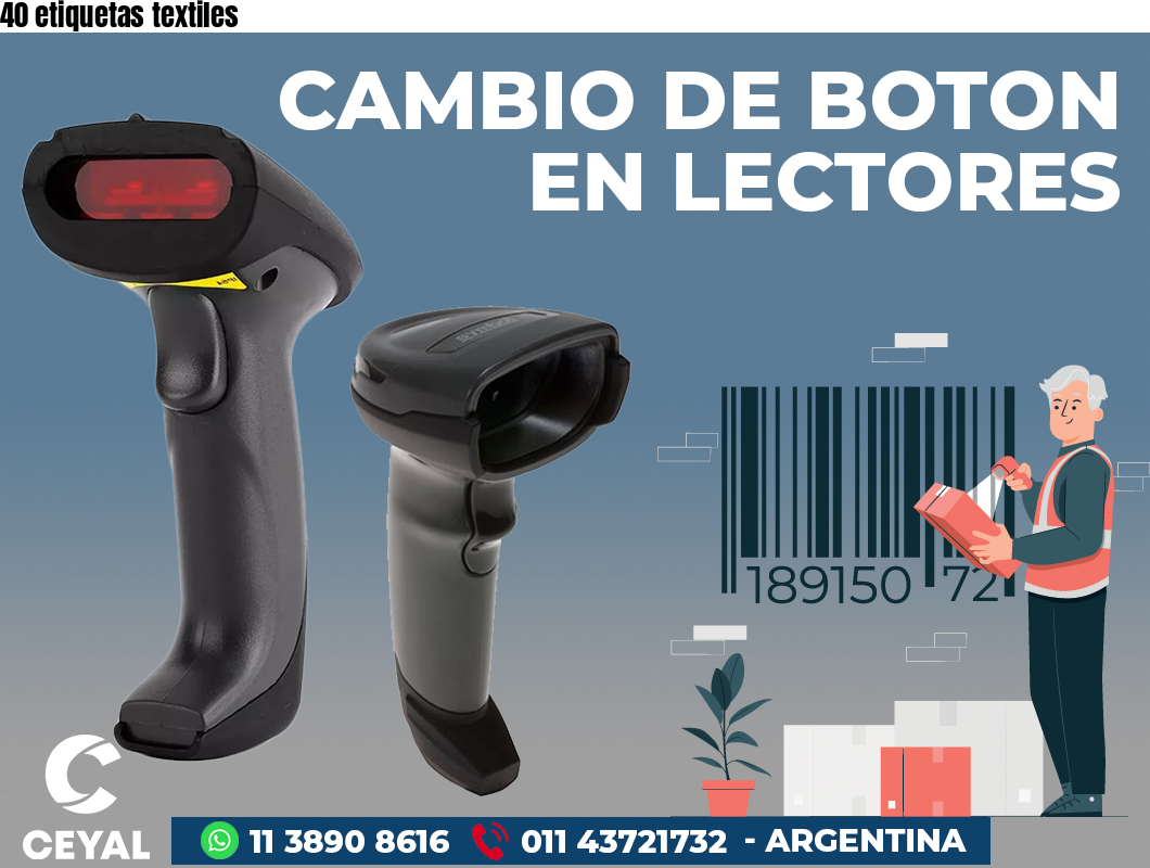 40 etiquetas textiles