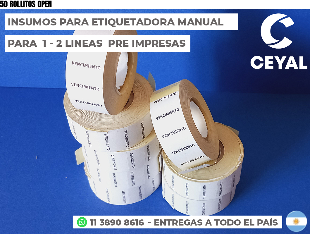 50 ROLLITOS OPEN