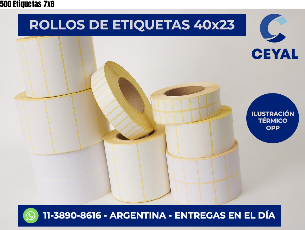 500 Etiquetas 7×8