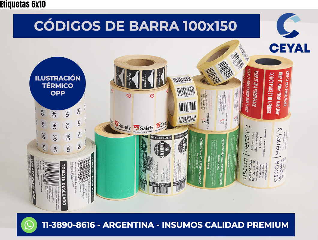 Etiquetas 6×10