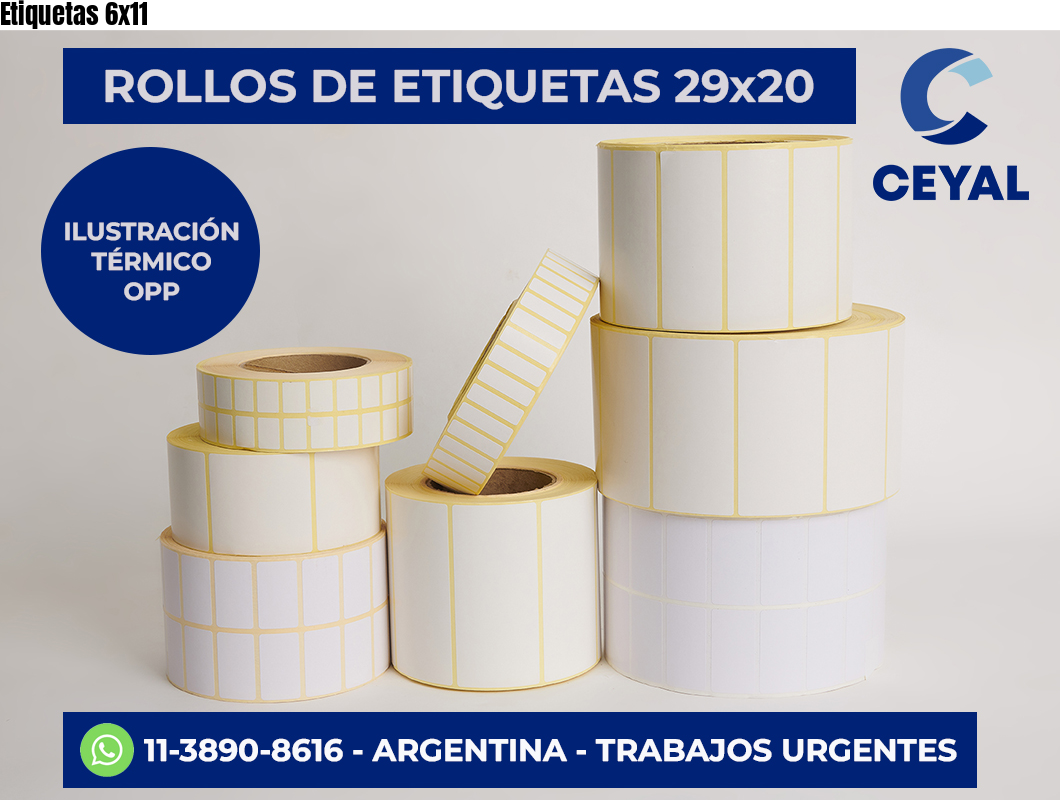 Etiquetas 6×11