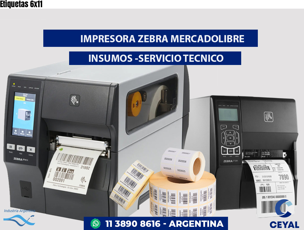 Etiquetas 6x11