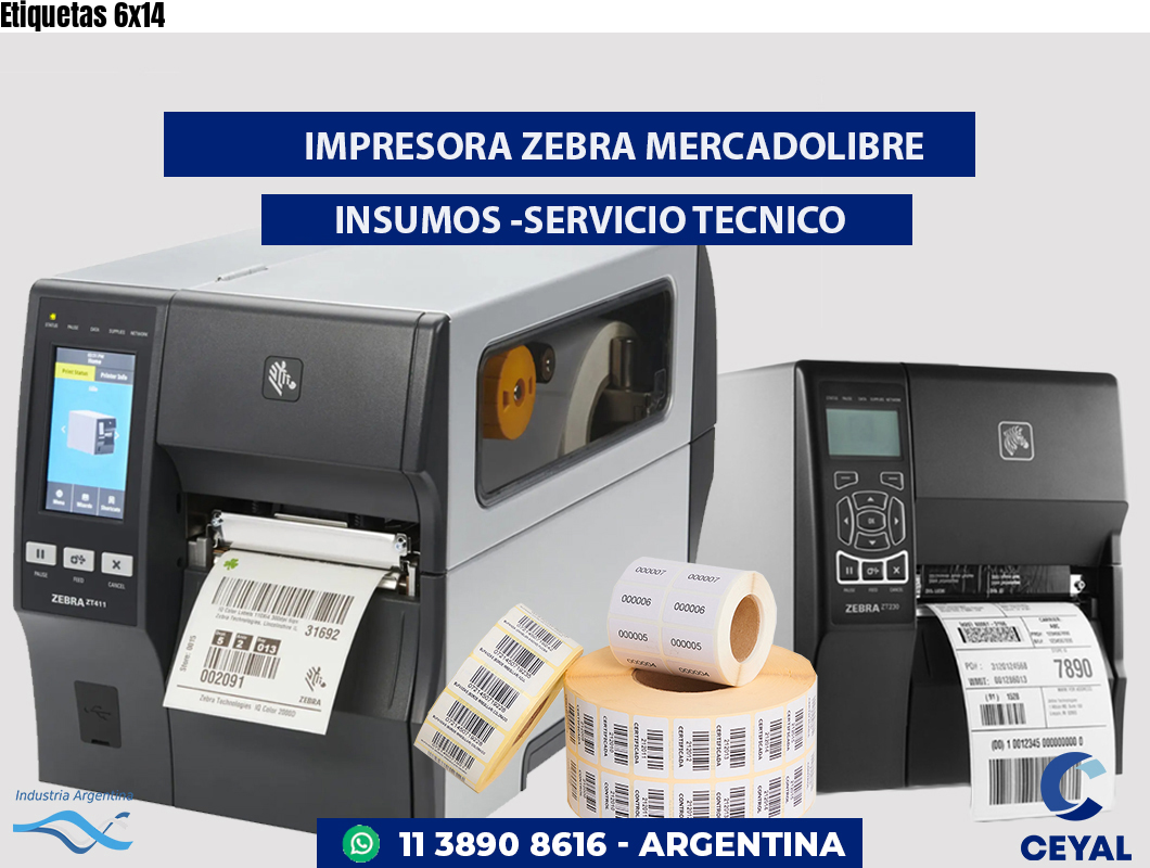 Etiquetas 6x14