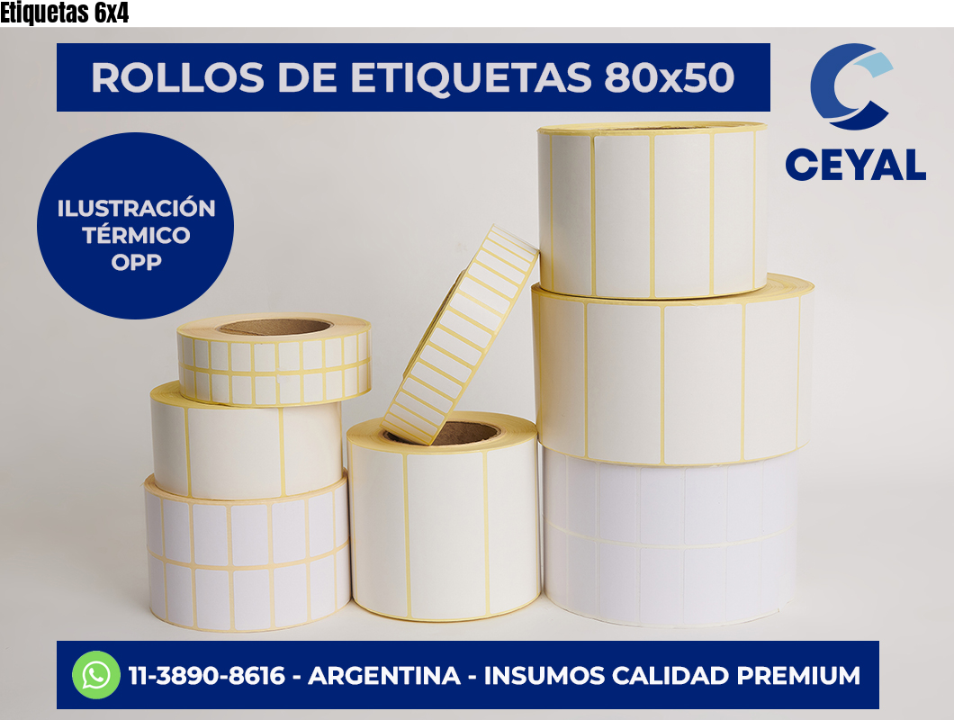 Etiquetas 6×4