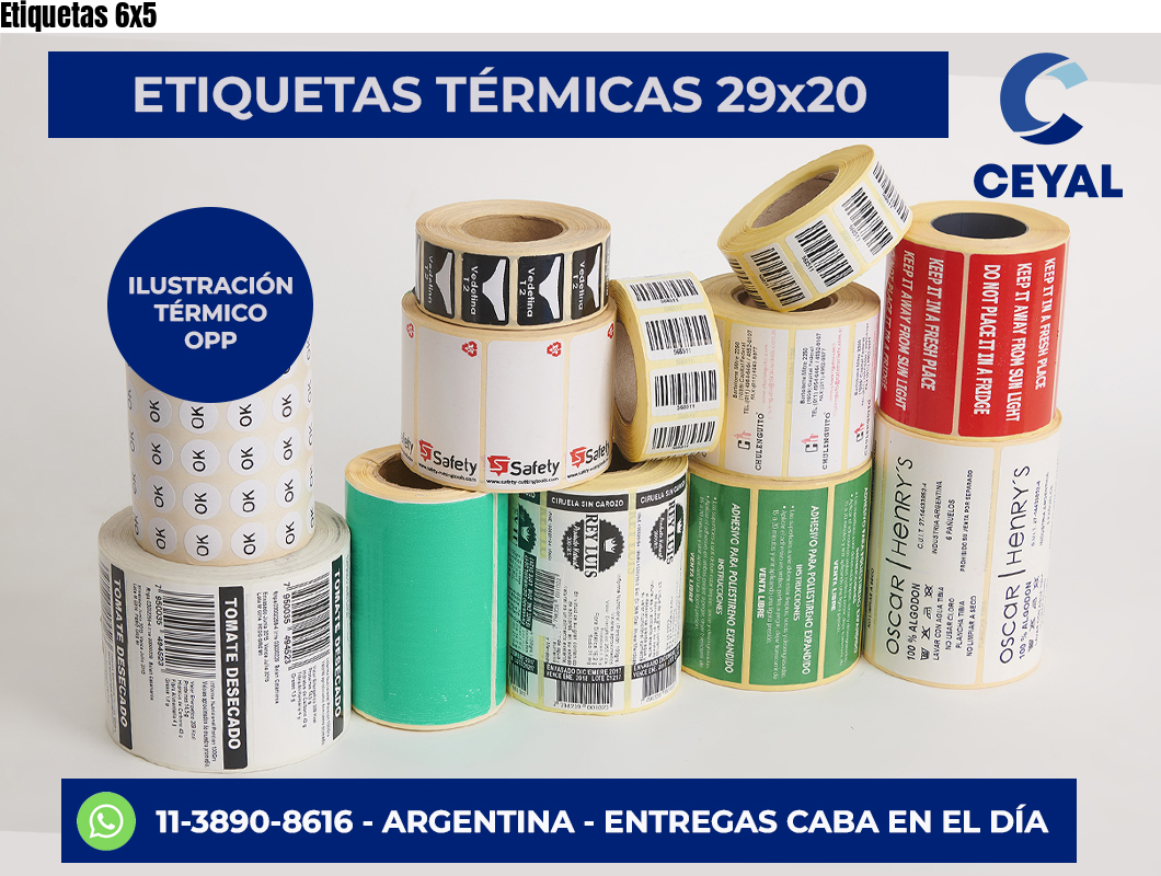 Etiquetas 6×5