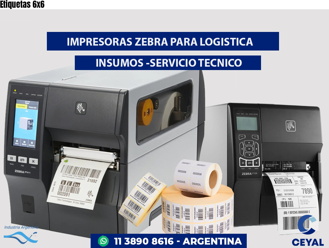 Etiquetas 6x6