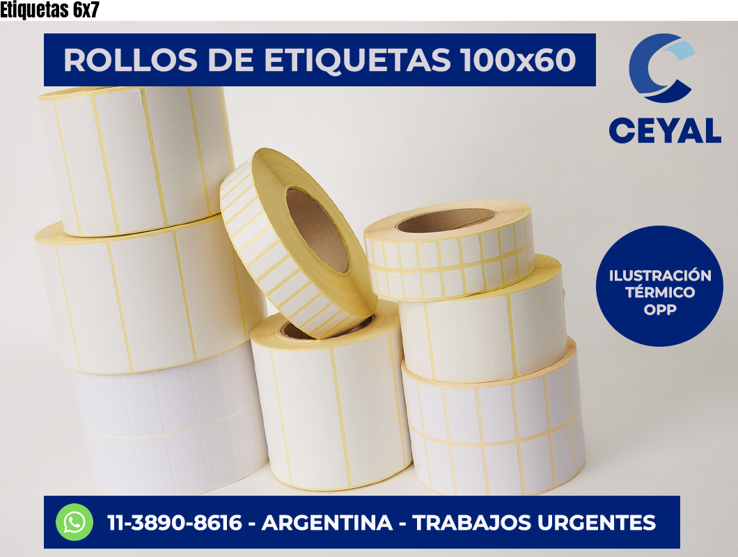 Etiquetas 6×7