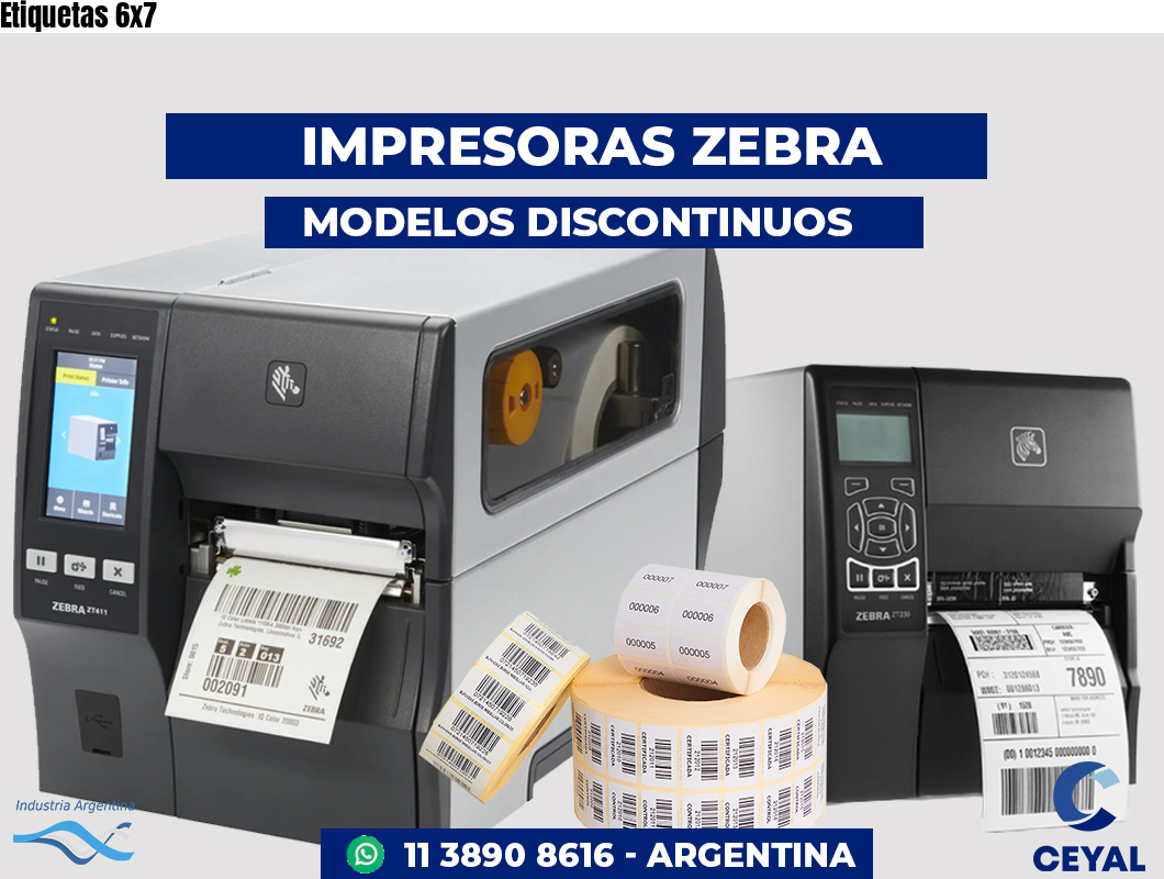 Etiquetas 6x7