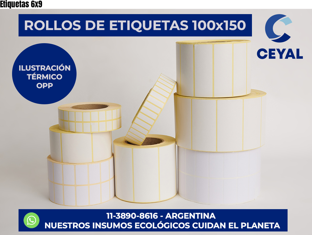 Etiquetas 6×9