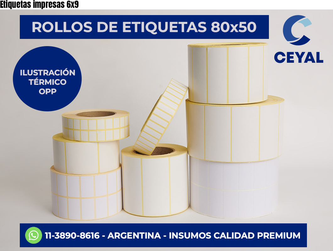 Etiquetas impresas 6×9