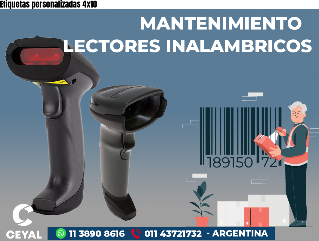 Etiquetas personalizadas 4x10