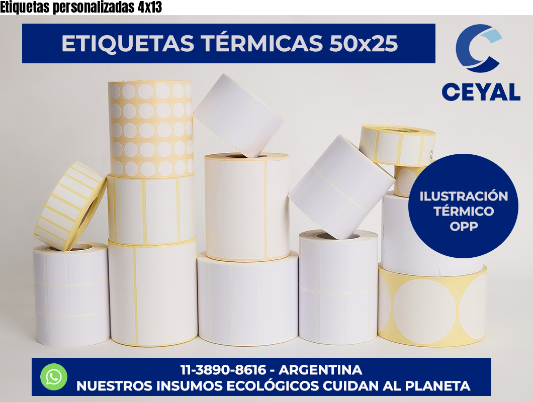 Etiquetas personalizadas 4×13