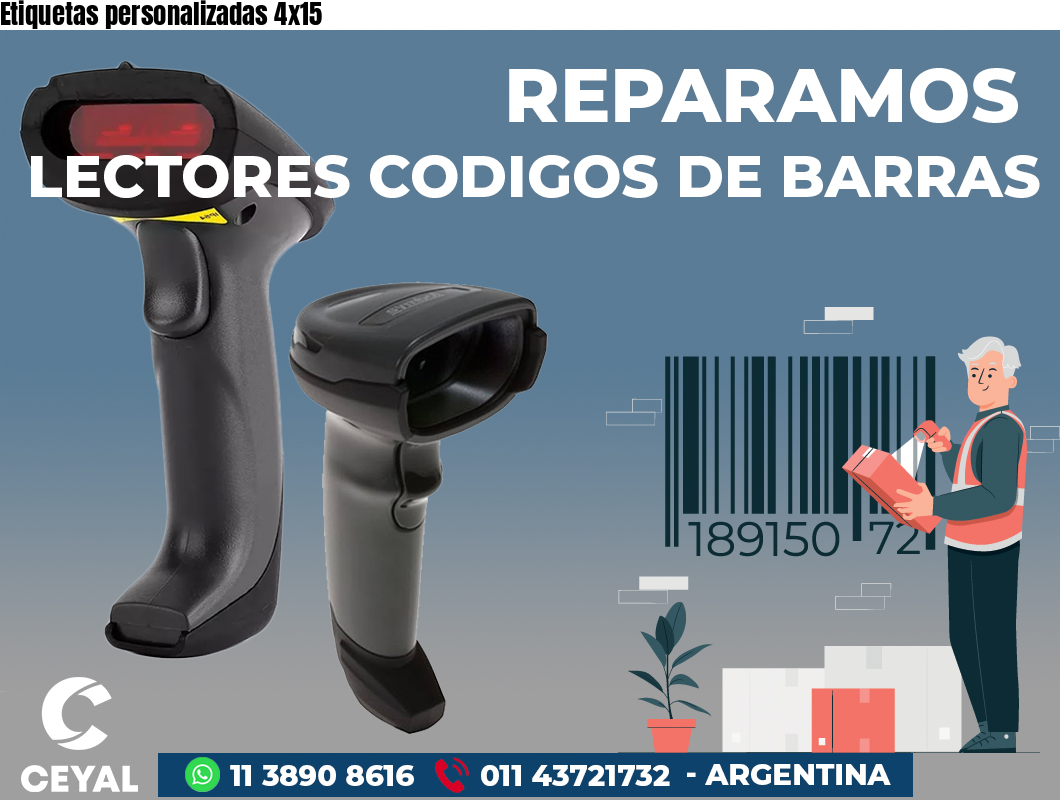 Etiquetas personalizadas 4x15
