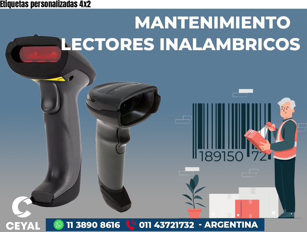 Etiquetas personalizadas 4x2