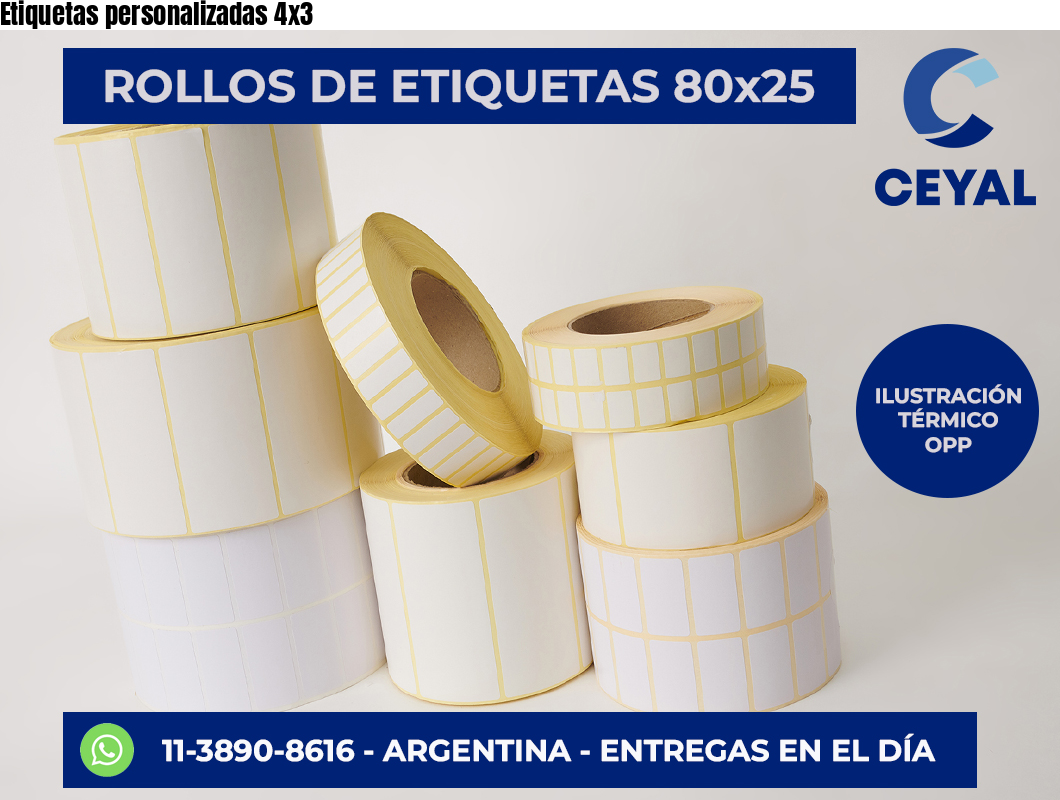 Etiquetas personalizadas 4×3