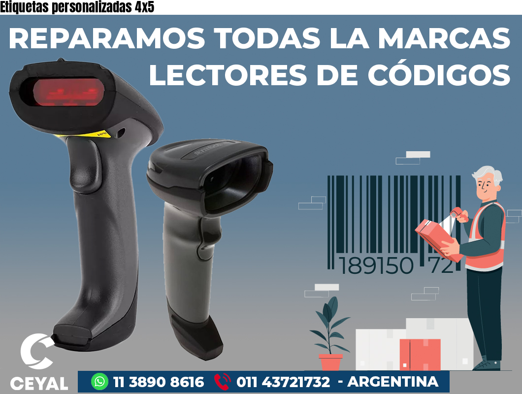 Etiquetas personalizadas 4x5