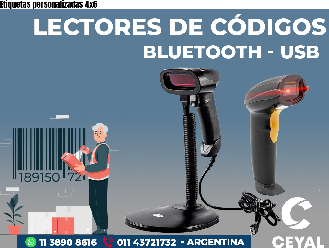 Etiquetas personalizadas 4x6