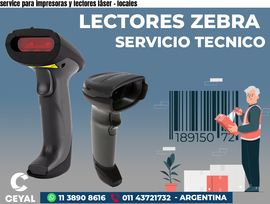 service para impresoras y lectores láser - locales
