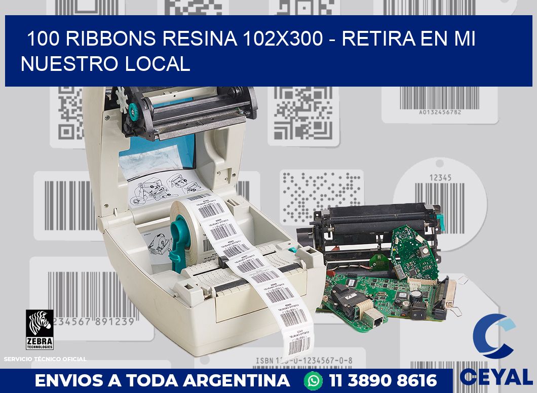 100 Ribbons resina 102x300 - retira en mi nuestro local