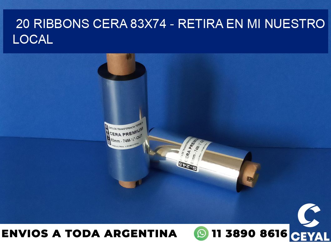 20 Ribbons cera 83x74 - retira en mi nuestro local