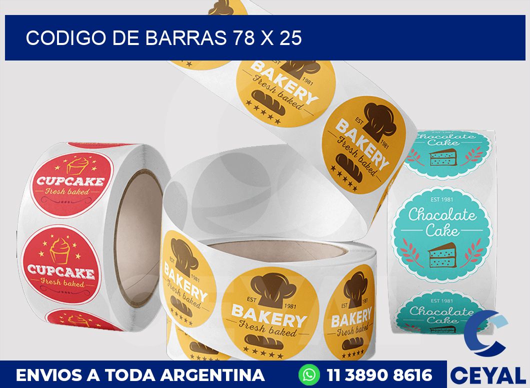 codigo de barras 78 x 25
