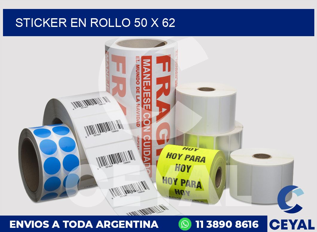 sticker en rollo 50 x 62