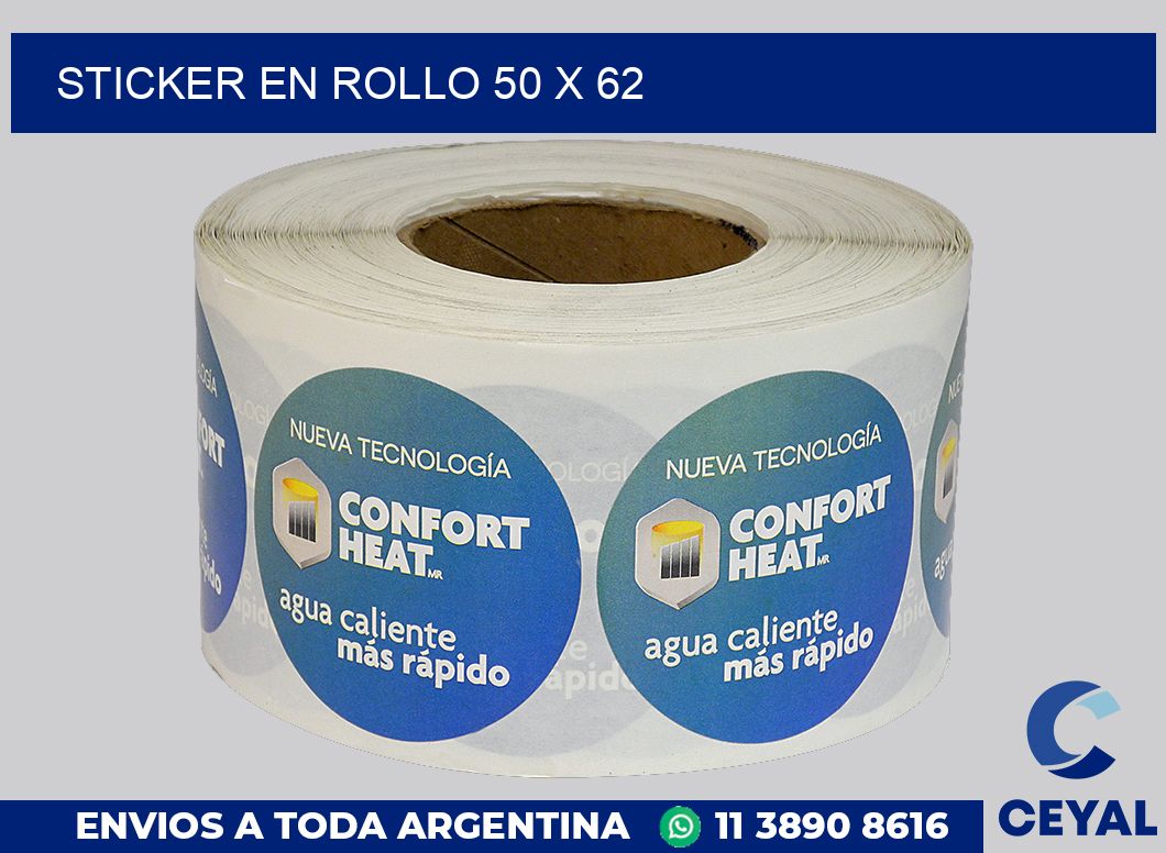 sticker en rollo 50 x 62