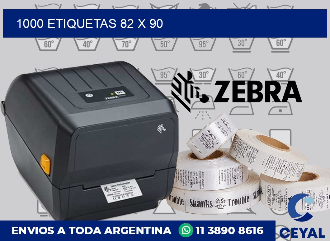 1000 etiquetas 82 x 90